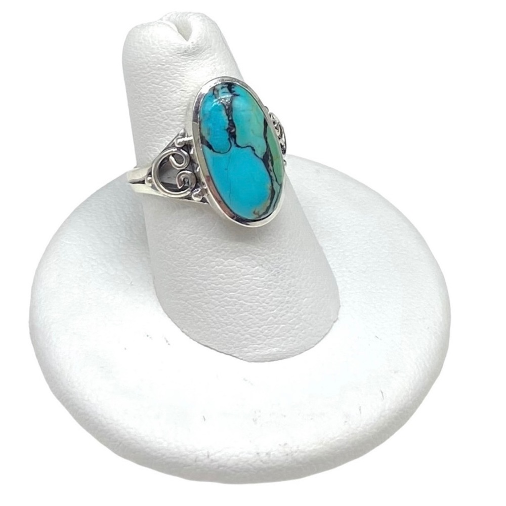 Sold to D Brummett 😍NWT Sterling & Tibetan Turquoise Ring - Picture 13 of 14